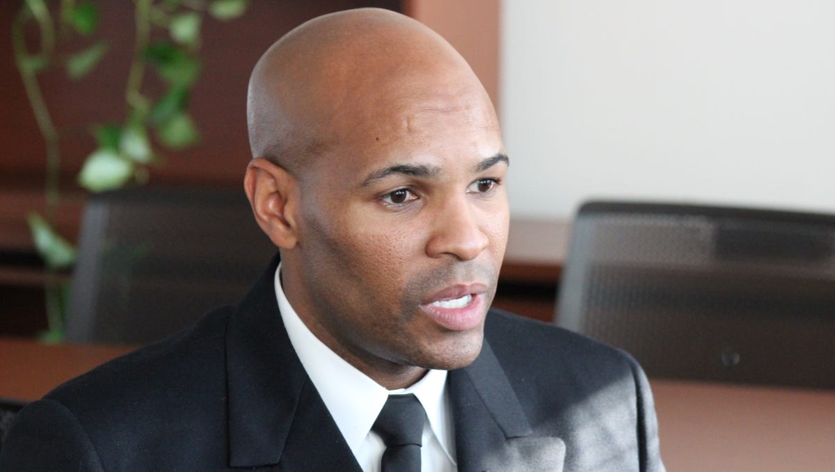 U.S. Surgeon General Jerome Adams during an October interview in his office.