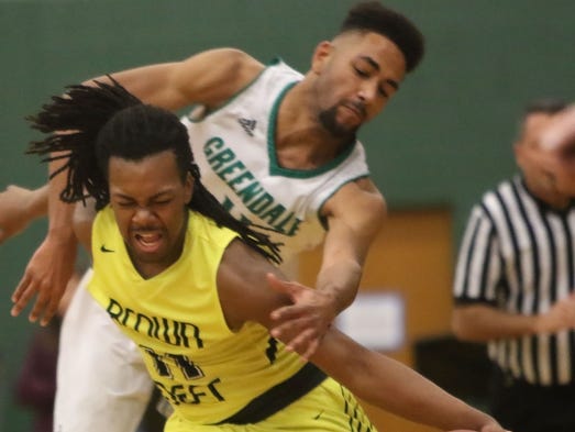 Brown Deer Now All-Suburban guard Jay Gentry (left)