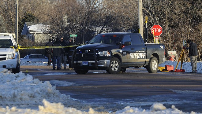 Officers responded to a call at 101 N. 13th Street where Christopher Lee Heuer, 21, of Sioux Falls, was shot and injured as a result of the incident in Beresford, S.D., Thursday, Jan. 15, 2015.
