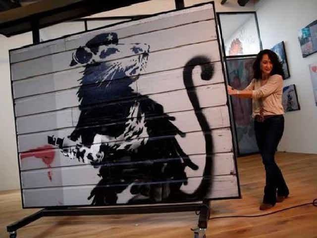Banksy S Haight Street Rat On Display In Windsor