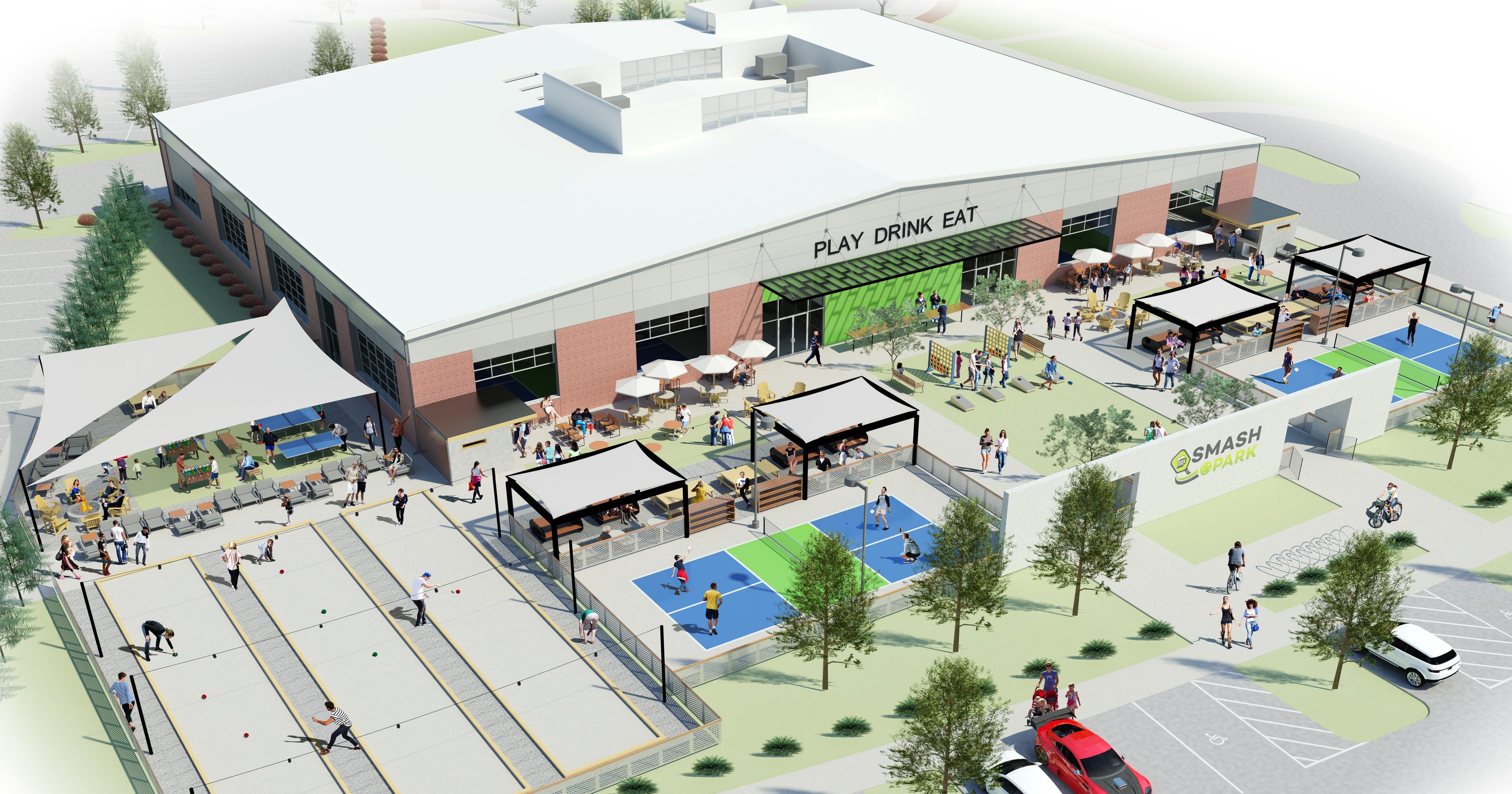 Pickleball in West Des Moines: Smash Park to open in September