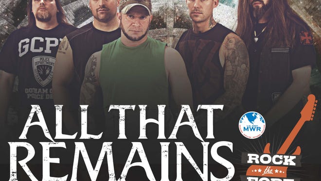 All That Remains will headline the Rock the Fort concert Saturday at Biggs Park. The concert is free and open to the public.