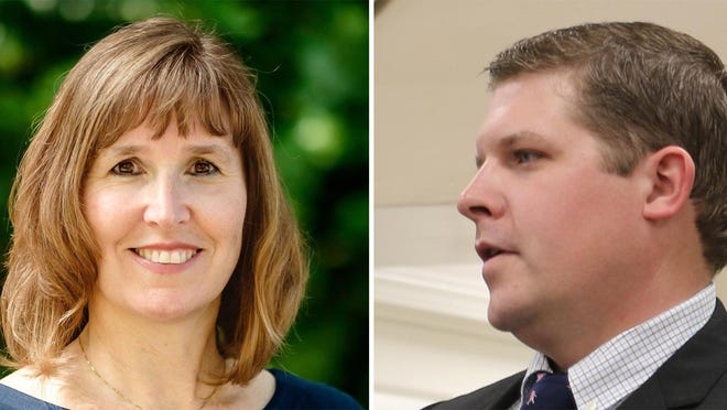 Michelle McGaw of Portsmouth and John Edwards V of Tiverton will face off in the Democratic primary Sept. 8.