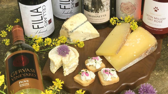 Ohio wines from Gervasi Vineyards, Filia Cellars, Troutman Vineyards, Michael Angelo's Winery and the Winery at Wolf Creek are paired with local artisanal cheeses from Old Forge Dairy, Yellow House Cheese, and Mackenzie Creamery.