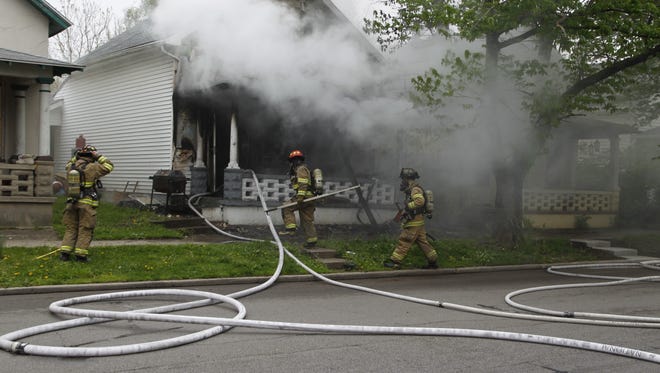 Lafayette Fire Department responded to a house fire Thursday in the 600 block of Wabash Avenue.