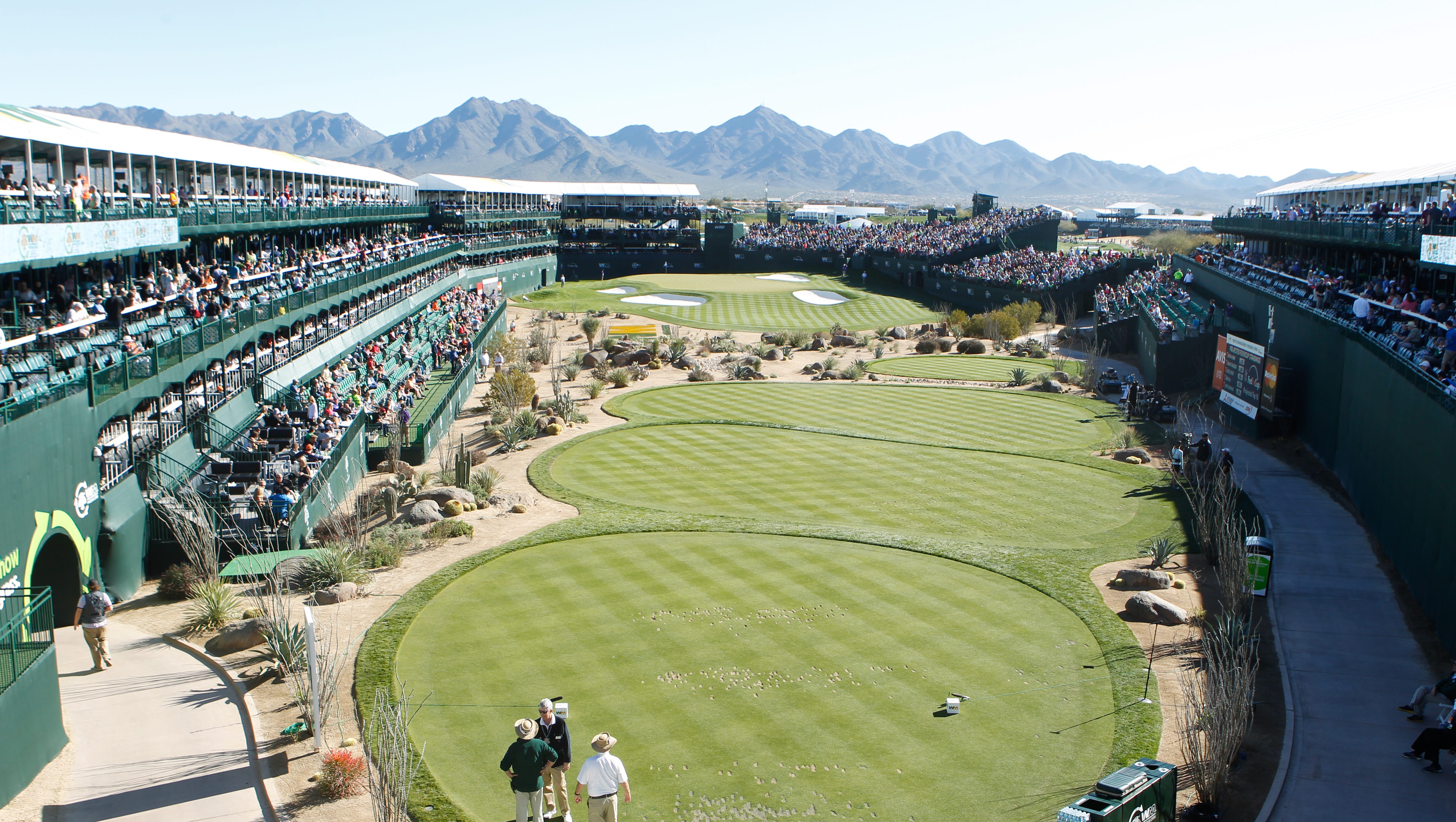Timelapse Construction Of 16th Hole At Tpc Scottsdale