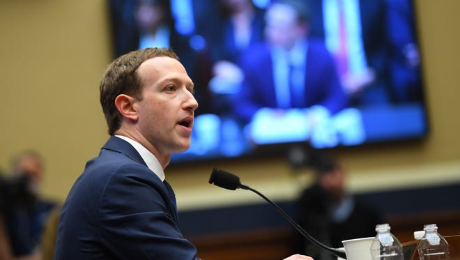 Facebook CEO Mark Zuckerberg testifies before The Committee on Energy and Commerce on Wednesday, April 11, 2018, in the Rayburn House Office Building at a hearing titled "Facebook: Transparency and Use of Consumer Data."