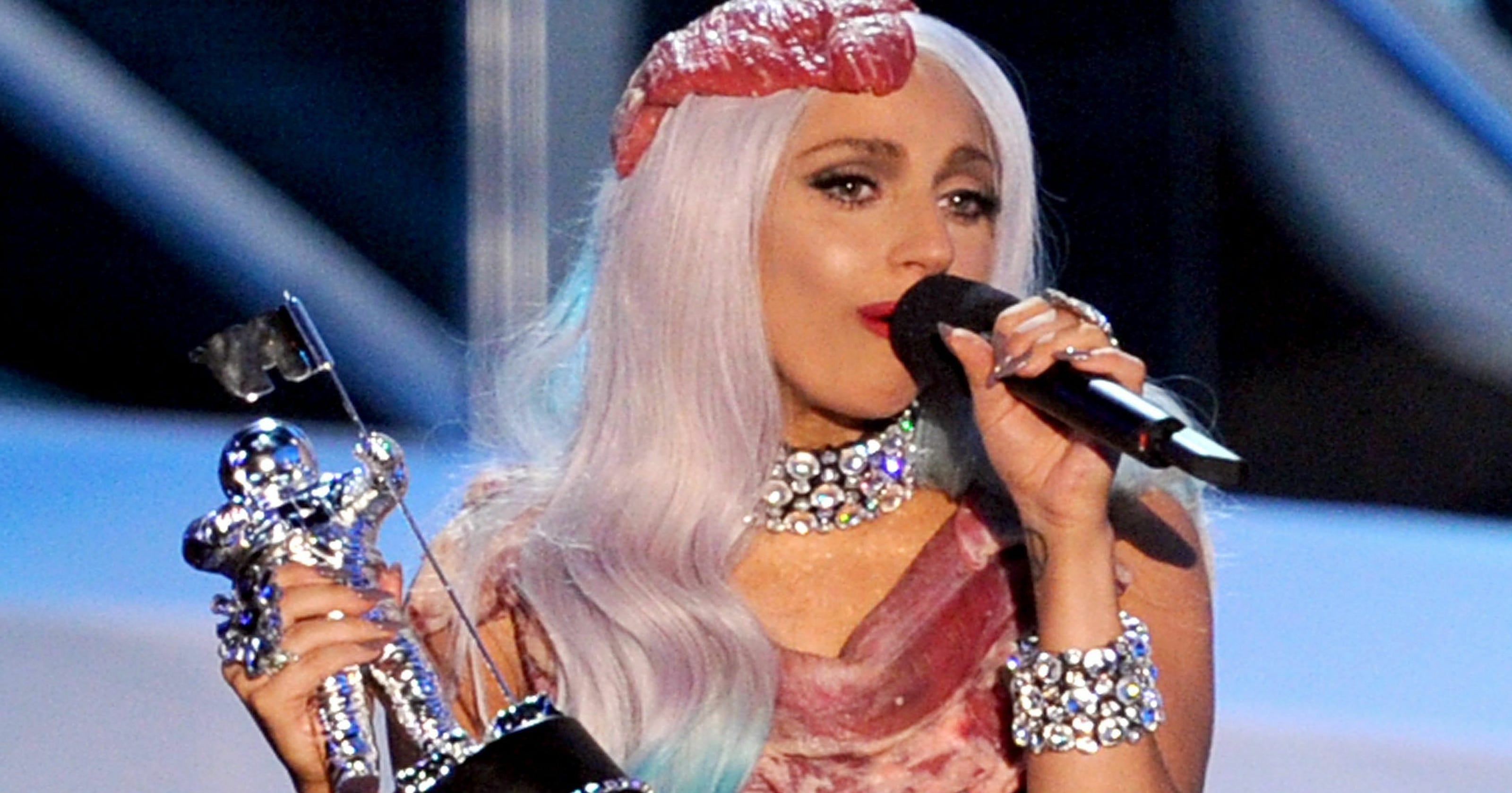 VMAs top moments From Britney Spears' snake to Lady Gaga's meat dress