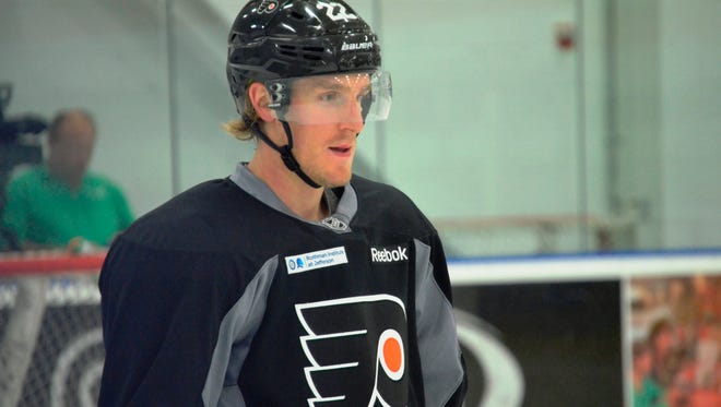 Right wing Dale Weise is hoping he can continue his history of scoring big goals with the Flyers.