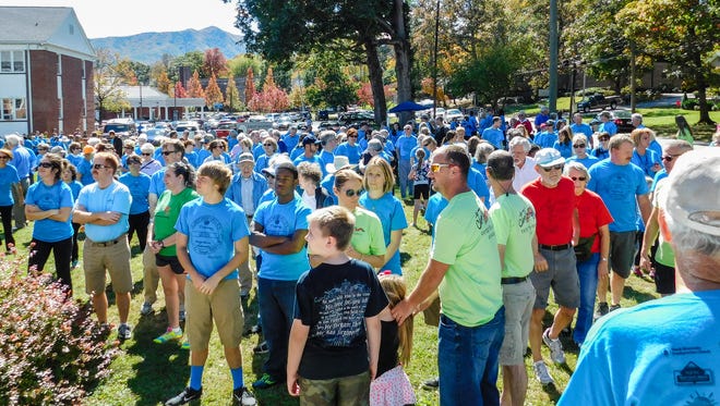 Hundreds of people turned out for last year's Walk for Hunger Relief to help Swannanoa Valley Christian Ministry fill its food pantry.