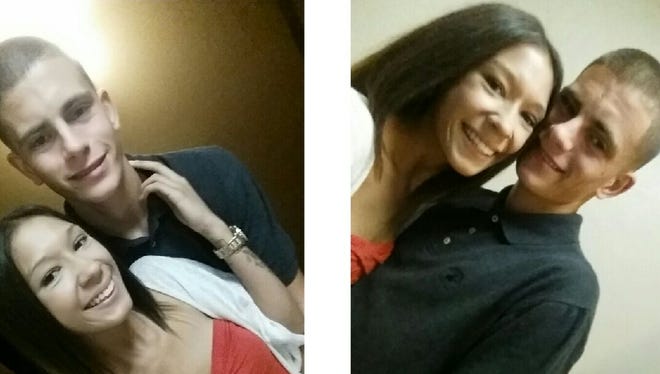 David Christian, seen with girlfriend Desiree Givens, was fatally shot Monday, Aug. 24, 2015.