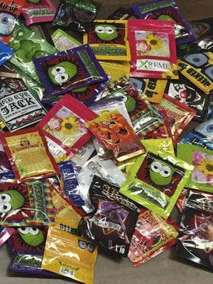 Synthetic marijuana products seized in New York City.