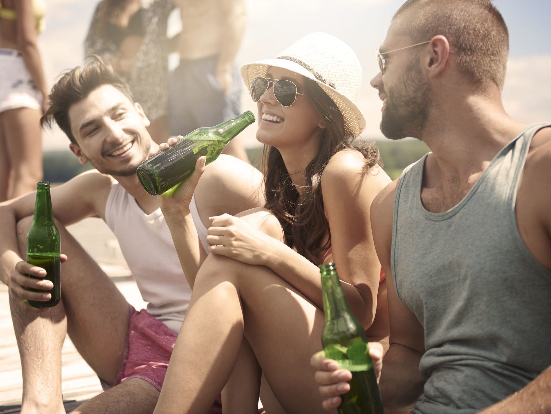 Barbells, then beers?