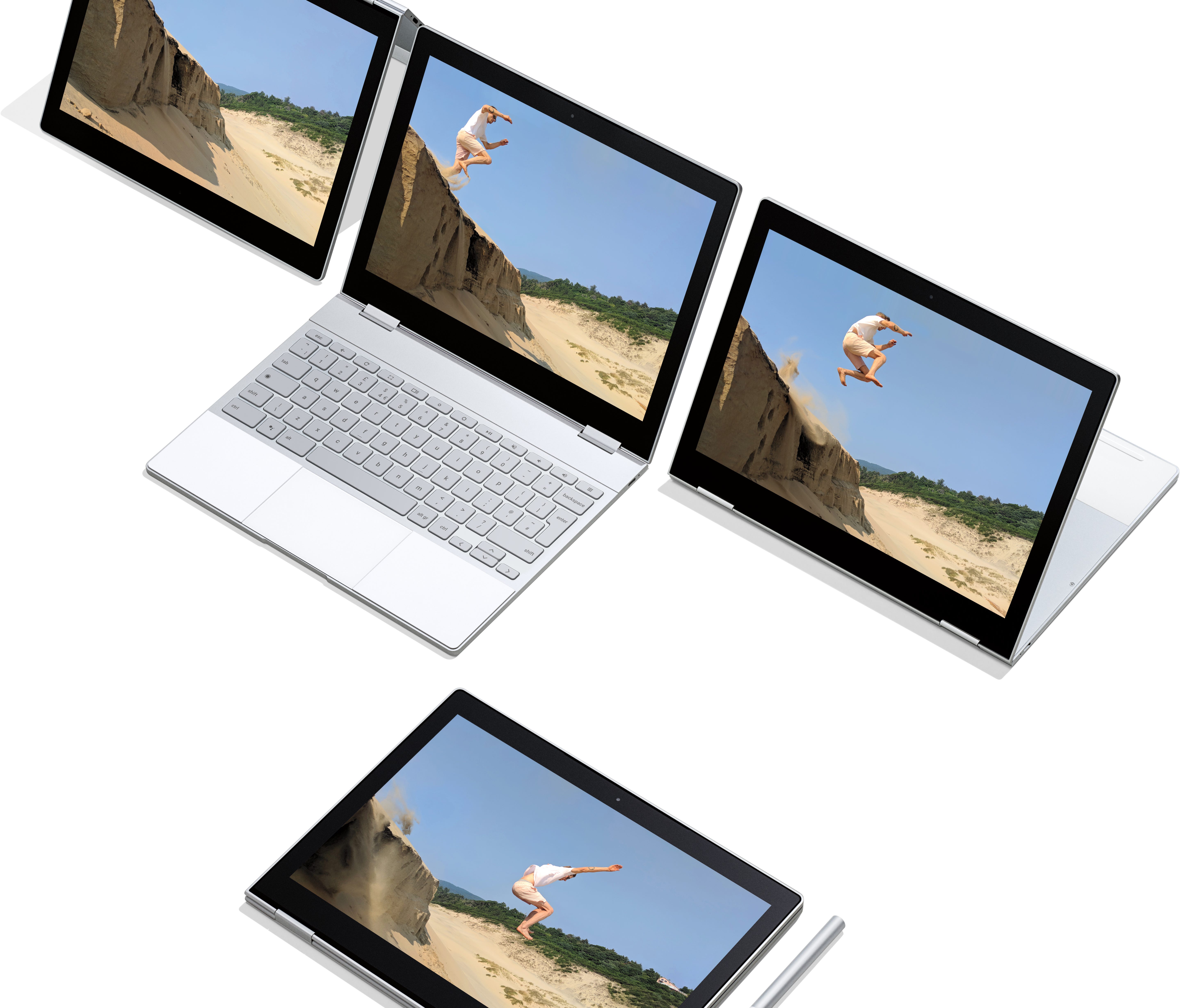 Google Pixelbook can be folded into different positions