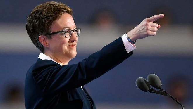 State Rep. Tina Kotek, D-Ore., speaks during the first day of the Democratic National Convention in Philadelphia , Monday, July 25, 2016.