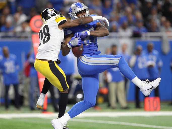 Sean Davis, Darren Fells, Steelers vs Lions