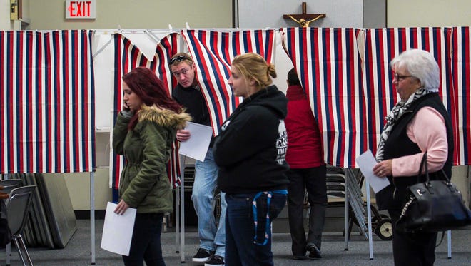 Voters in Dover, N.H., on Feb. 9, 2016.