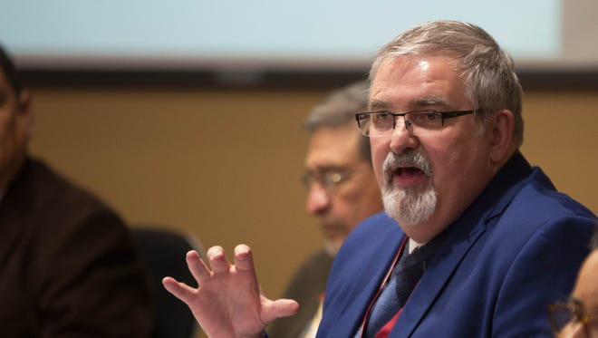 Former Las Cruces Public Schools Superintendent Greg Ewing, seen in a 2018 file photo.