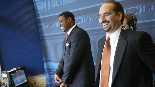 Fox Sports Detroit broadcasters Rod Allen, left, and Mario Impemba.