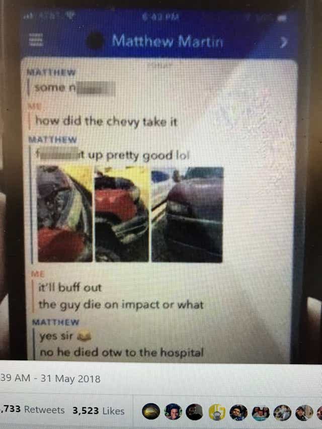 White Driver S Snapchats After Running Over Black Man Spark Outrage