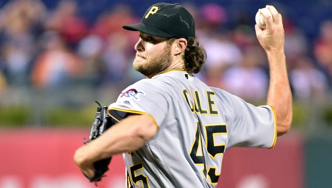 Gerrit Cole has a 59-42 career record, 3.50 ERA and one All-Star appearance in five seasons with the Pittsburgh Pirates.