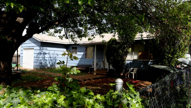 Five people were arrested Sunday at this house on Comet Street in east Redding.