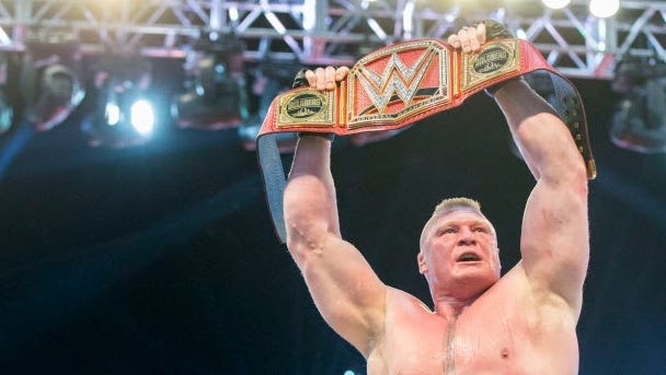 Brock Lesnar retained the WWE Universal championship he won at WrestleMania.