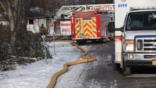 Two people were found dead early Sunday, March 12, in a house fire in Henrietta that lacked power and was running off a generator.