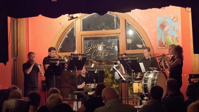 A "MicroBrass" concert at York Street Cafe in a previous Chamber Orchestra Summermusik season.