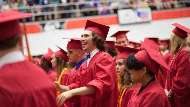 Rossview High School held its graduation ceremony at Austin Peay State University's Dunn Center on Thursday.