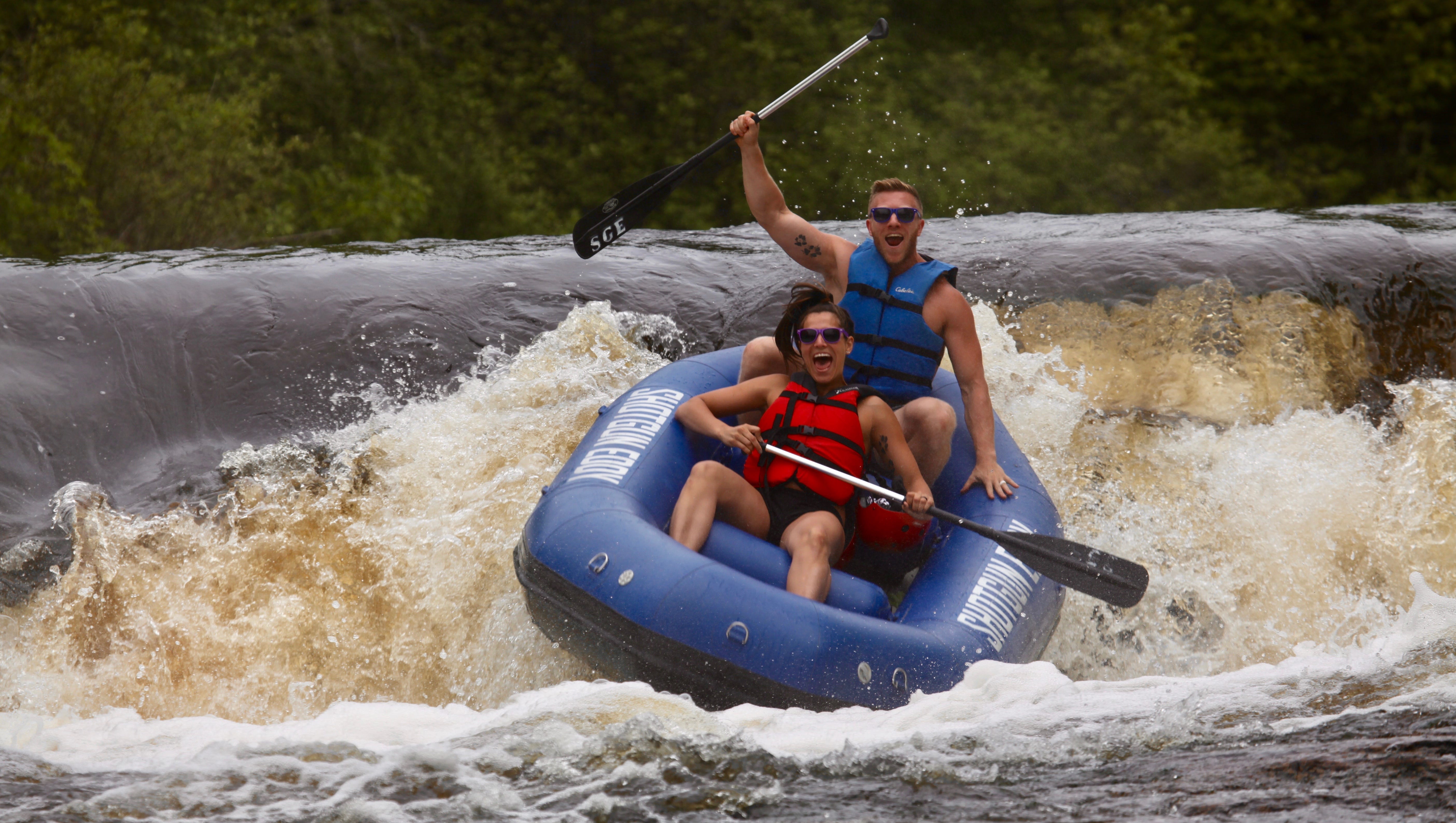 Whitewater rafting on Wisconsin's Wolf River is a wild thrill