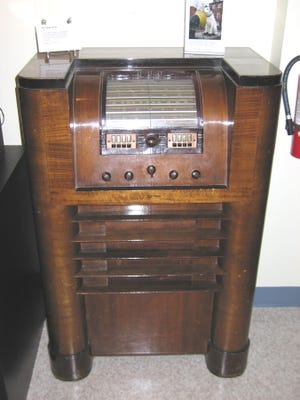 Prior to World War II, many American homes featured a large floor-model radio as the centerpiece of the living room. This 1938 RCA console was a top-of-the-line radio.