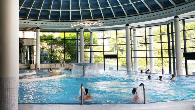 The Baths of Caracalla in Baden-Baden are an indoor/outdoor wonderland of steamy pools, waterfalls, hot springs, cold pools and saunas. Only sauna-goers are naked; bathers are clothed, making this a more accessible experience for travelers.