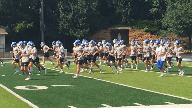 CovCath gets ready for practice Sept. 6, 2018