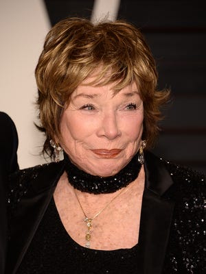 Actress Shirley MacLaine arrives at the 2015 Vanity Fair Oscar Party on Sunday, Feb. 22, 2015, in Beverly Hills, Calif.