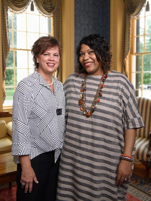 Leslie Banahan, left, and Charlotte Pegues have been friends for years, but their bond grew deeper this summer when Banahan donated a kidney to her colleague.