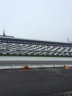 Rainy and foggy weather wiped out most of the on-track activity Friday at Pocono Raceway.
