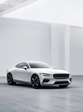 Volvo's Polestar 1 plug-in hybrid performance car.