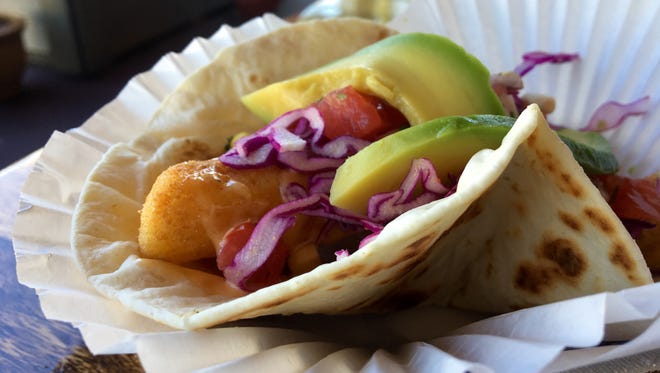 A crispy fried-cod taco from Cape Cod Fish Co. in Iona.