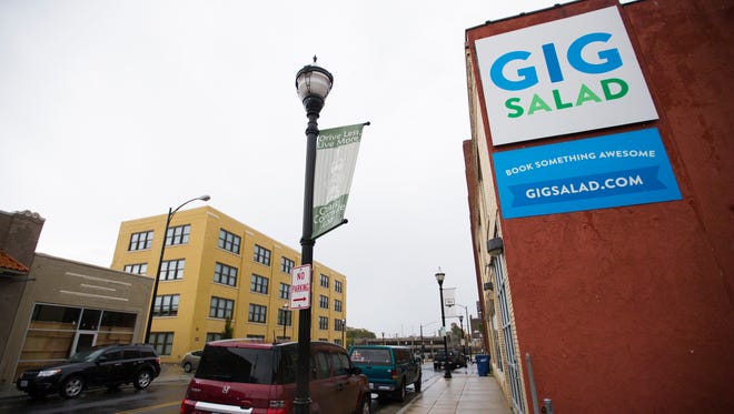 The GigSalad offices on East Olive Street in downtown Springfield on Wednesday, Oct. 12, 2016. GigSalad is an online marketplace for booking bands, performers and other services for events.