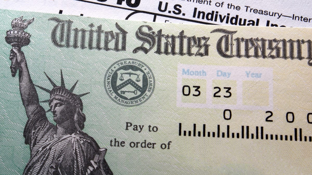 Check from U.S. Treasury.