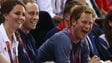 Harry, Will and Kate were Olympic Ambassadors during the London Games in August 2012, and all three were enthusiastic cheerleaders in the stands for all the athletes and the British teams in particular.