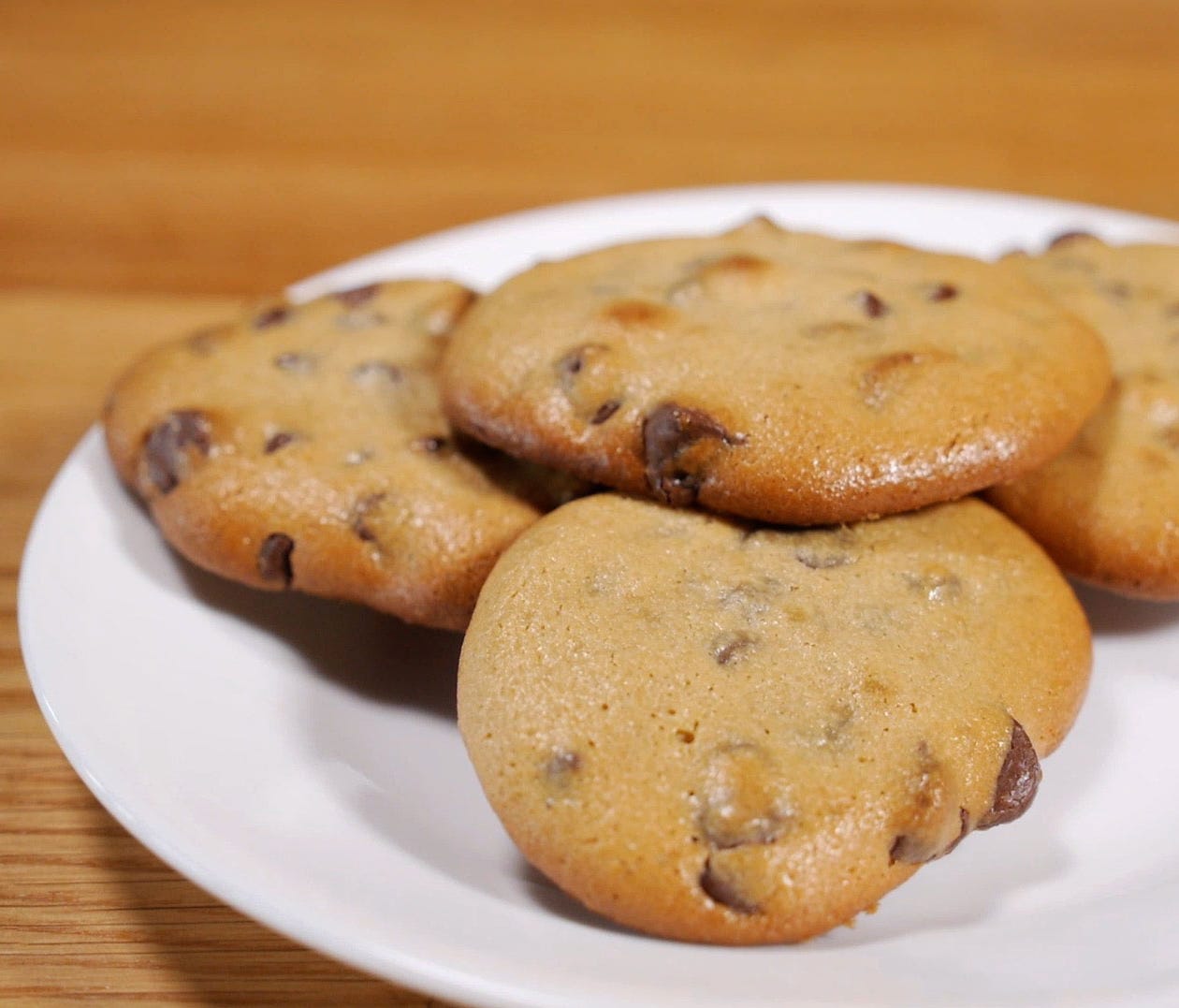 These chocolate chip tahini cookies are gluten and dairy-free.