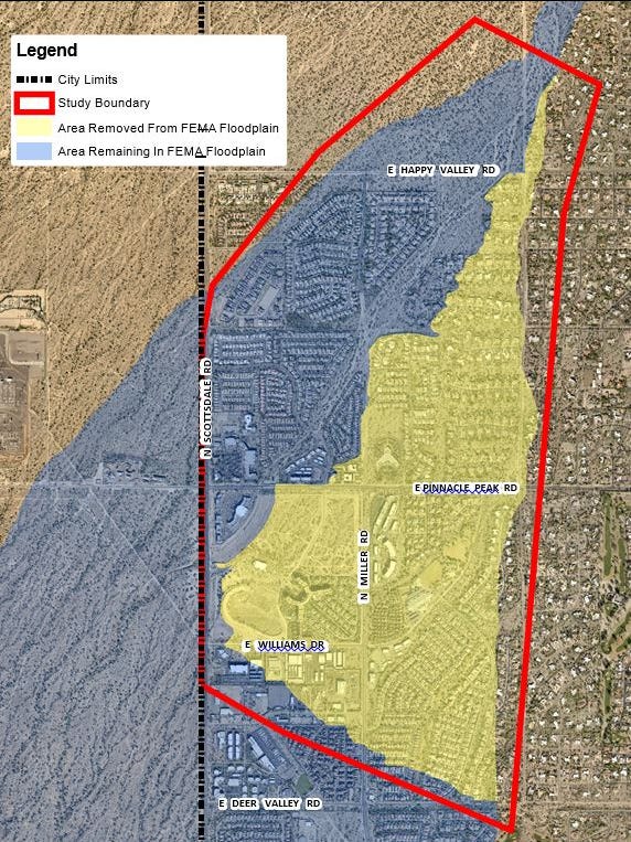 Flood Zone Map Arizona Scottsdale Flood-Map Changes Save Residents Money
