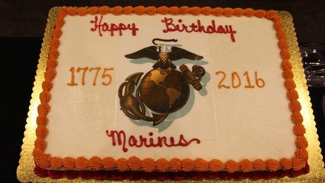 Marine Corps birthday cake, circa 2016.