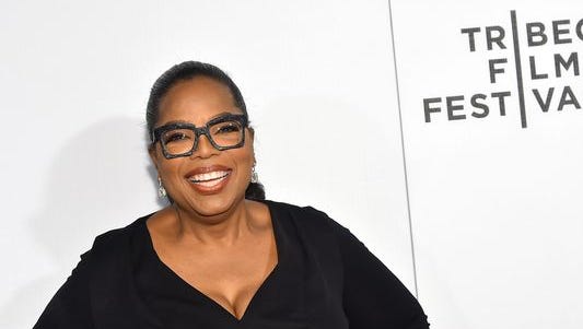 Oprah Winfrey attends the Tribeca Film Festival in New York Wednesday.