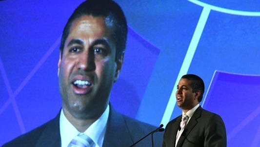 Ajit Pai, chairman of the Federal Communications Commission, proposed rules — later passed — that rolled back rules protecting net neutrality.