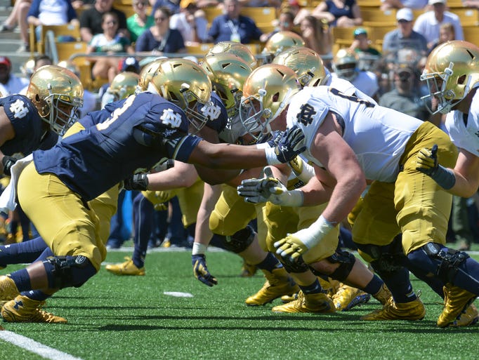University Of Notre Dame Blue And Gold Game 15