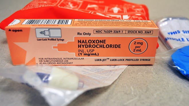 
A dose of the heroin overdose antidote Narcan. 
