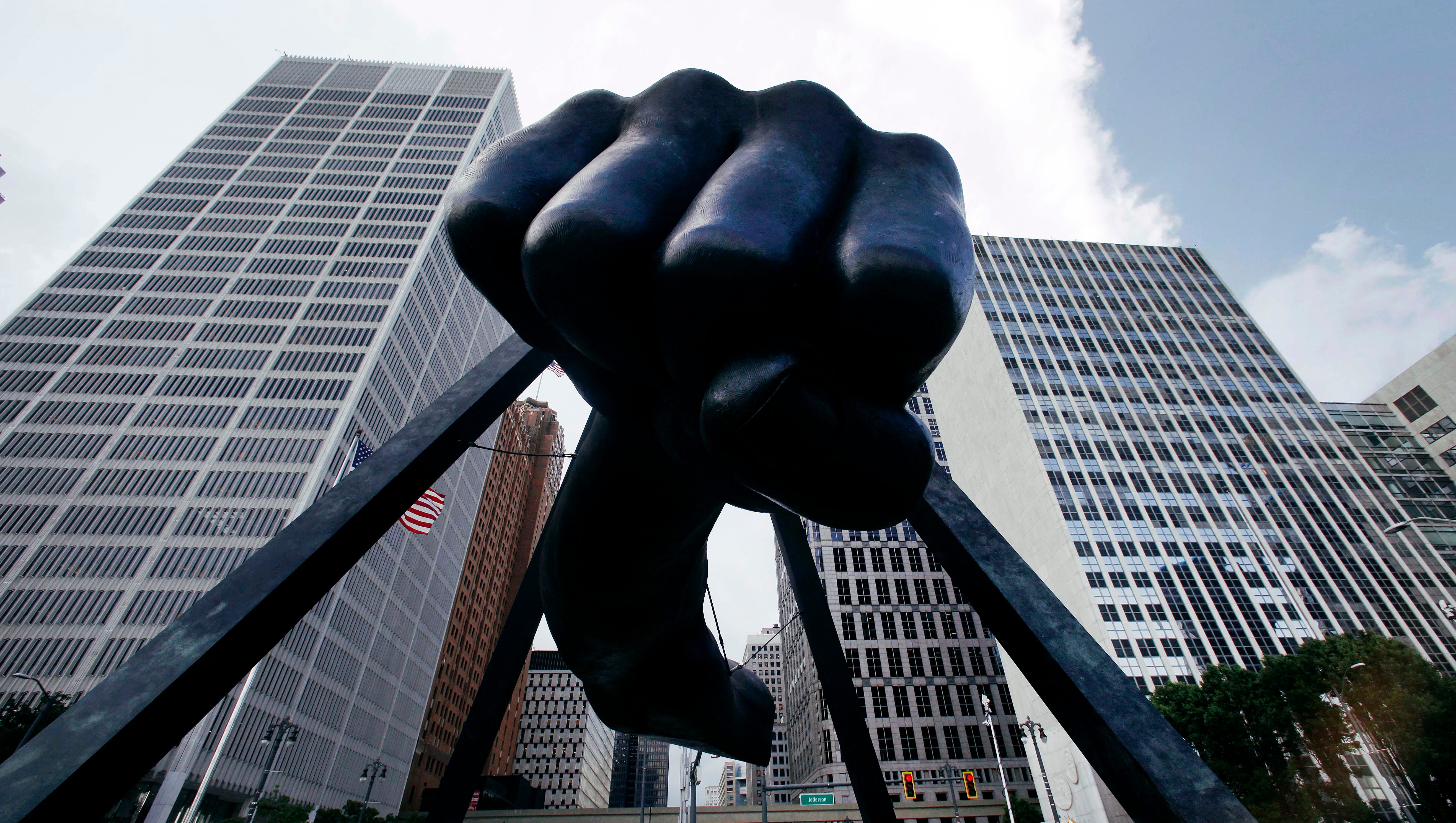 Dia To Repair Clean Joe Louis Fist In Downtown Detroit